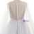 A-Line Sexy V Neck Custom Made Beaded Appliques Wedding Dress