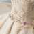 Champagne Tulle Sequins Off The Shoulder With Long Train Wedding Dress