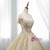 Champagne Tulle Gold Lace Appliques Off The Shoulder Wedding Dress
