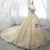 Champagne Tulle Gold Lace Appliques Off The Shoulder Wedding Dress