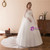 White Tulle Lace Appliques Backless Sleeveless Wedding Dress