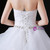 White Tulle Sweetheart Neck Tulle Weddign Dress With Crystal