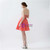 Red Chiffon High Waist Sweetheart Neck Homecoming Dress With Beading