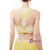 Yellow Straps Chiffon Two Piece Appliques Long Prom Dress