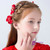 Princess Wreath Hairband Girls Red Flower Hair Accessories 