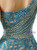 Blue Tulle Lace Mermaid One Shoulder Crystal Prom Dress