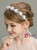 Children's Hairband Girl Pearl Hair Accessories Crystal White Flowers