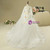 White Tulle Long Sleeve Backless Appliques Flower Girl Dress