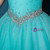 Blue Sweetheart Neck Tulle Floor Length Quinceanera Dresses With Beading