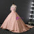 Pink Ball Gown Applqiues With Train Flower Girl Dress