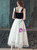 In Stock:Ship in 48 Hours Black And White Straps Short Prom Dress