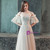 In Stock:Ship in 48 Hours Gray Tulle Off The Shoulder Prom Dress