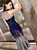 In Stock:Ship in 48 Hours Blue White Mermaid Sequins Halter Prom Dress