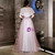 In Stock:Ship in 48 Hours Purple Taro Tulle Appliques Prom Dress