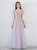 In Stock:Ship in 48 Hours Pink Tulle V-neck Appliques Prom Dress