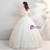 In Stock:Ship in 48 Hours Ball Gown Sequins Off The Shoulder Wedding Dress