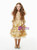 In Stock:Ship in 48 Hours Gold Tulle Half Sleeve Flower Girl Dress