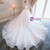 Champagne Tulle Appliques Short Sleeve Backless Wedding Dress With Long Train