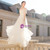 Champagne Tulle Lace Appliques Short Sleeve Long Wedding Dress