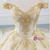 Glamorous Champagne Tulle Lace Appliques Off The Shoulder Wedding Dress