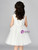 In Stock:Ship in 48 Hours White Tulle Cap Sleeve Flower Girl Dress