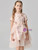 In Stock:Ship in 48 Hours Pink Tulle Hi Lo Short Sleeve Flower Girl Dress