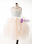 In Stock:Ship in 48 Hours Yellow Tulle Short Flwoer Girl Dress With Bead