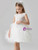 In Stock:Ship in 48 Hours White Tulle Lace Appliques Flower Girl Dress