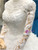 White Ball Gown Tulle Lace Appliques Long Sleeve Backless Wedding Dress