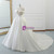 White Satin Off The Shoulder Appliques Wedding Dress With Beading