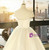 Ball Gown Beige White Satin See Through Cap Sleeve Wedding Dress