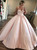 Pink Ball Gown Satin Sweetheart Floor Length Prom Dress With Appliques
