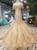 Champagne Mermaid Lace Appliques Cap Sleeve Backless Wedding Dress