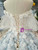 Blue Ball Gown Sequins Off The Shoulder Appliques Wedding Dress
