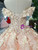 Pink Ball Gown Sequins Off The Shoulder Appliques Wedding Dress