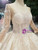 Light Champagne Square Neck Long Sleeve Sequins Lace Appliques Wedding Dress Light Champagne Square Neck Long Sleeve Sequins Lace Appliques Wedding Dress