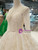 Ball Gown Tulle Lace Sequins V-neck Long Sleeve Wedding Dress With Long Train