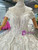 Ball Gown Sequins Appliques Off The Shoulder Wedding Dress With Train