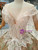 Champagne Ball Gown Sequins Bling Bling Bateau Cap Sleeve Beading Wedding Dress