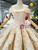 Silver Gold Sequins Appliques Off The Shoulder Floor Length Wedding Dress