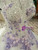 Ball Gown Tulle Sequins Purple Appliques Bateau Wedding Dress With Beading