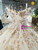Ball Gown Tulle Sequins Off The Shoulder Appliques Wedding Dress With Train