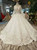 Ball Gown Appliques Off The Shoulder Long Sleeve Wedding Dress With Beading