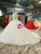 White Ball Gown Sequins Lace Appliques Off The Shoulder Wedding Dress With Beading