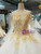 White Ball Gown Sequins Lace Appliques Off The Shoulder Long Sleeve Wedding Dress