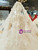 Ball Gown Tulle Appliques Bateau Cap Sleeve Wedding Dress With Beading