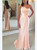 A-Line Pink Chiffon One Shoulder Pleats Floor Length Prom Dress