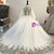 Champagne Ball Gown Tulle Sequins High Neck Long Sleeve Flower Girl Dress