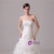 White Mermaid Organza Sweetheart Pleats Wedding Dress With Beading