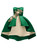 In Stock:Ship in 48 Hours Green Satin Appliques Girl Princess Dresses